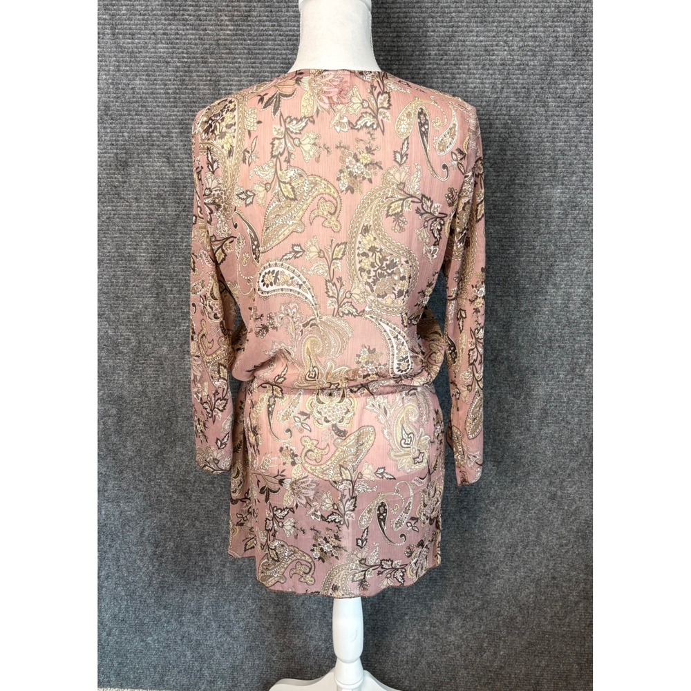 Neha Beaded Boho Tunic Mini Dress Paisley Festival Coachella Size M - Picture 6 of 8